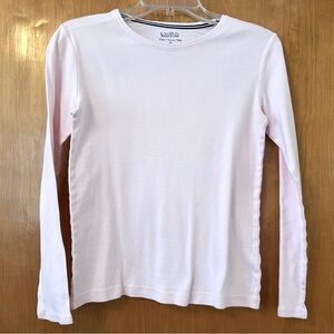 Croft & Barrow Pink Long Sleeve Classic Tee